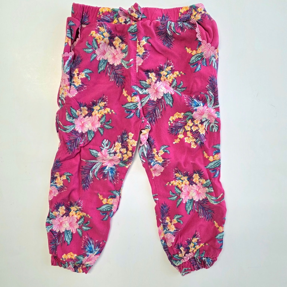 Primark Kids Summer Pink Floral Pants